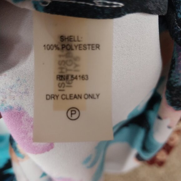 3430 Size XL Ivanka Trump Long Sleeve Tunic Top In Purple and Green - Picture 6 of 6